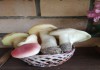 Фото Корзинка с искусственными грибами